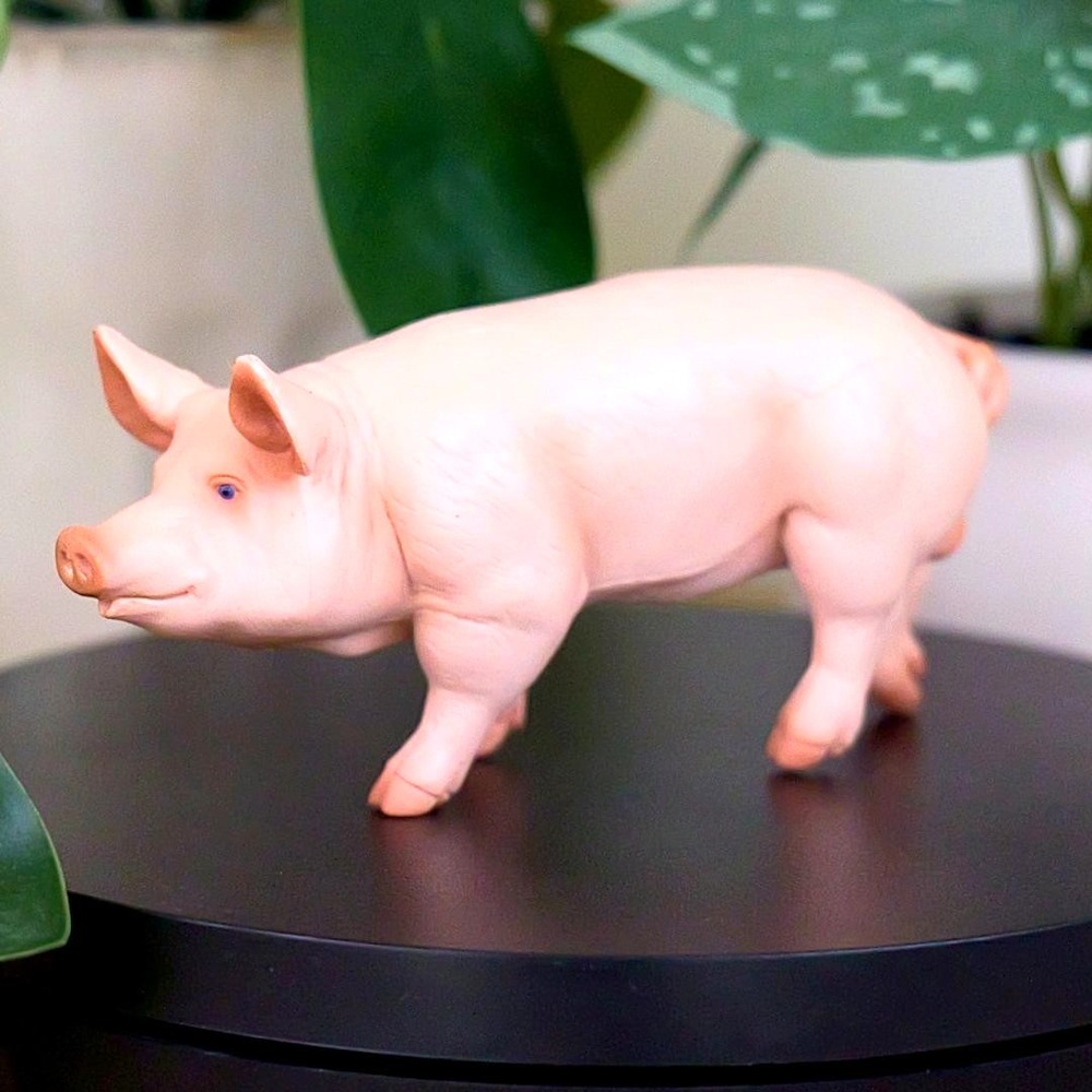 Boar Pig Figure - Hand‎ Painted & Collectible Farm Animal Toy Figurine - Papo